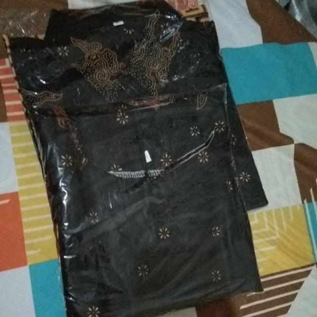 Tunik Couple Batik Motif Latika Kupu Kupu Batik Sarimbit Pria Hem Lengan Pendek Murah