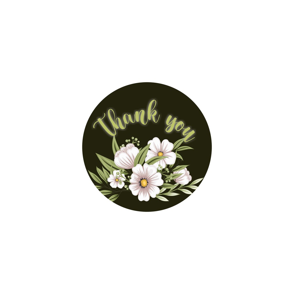 

[TERMURAH] READY!! 60 pcs Stiker Thank you for order ukuran 3,5 TK15