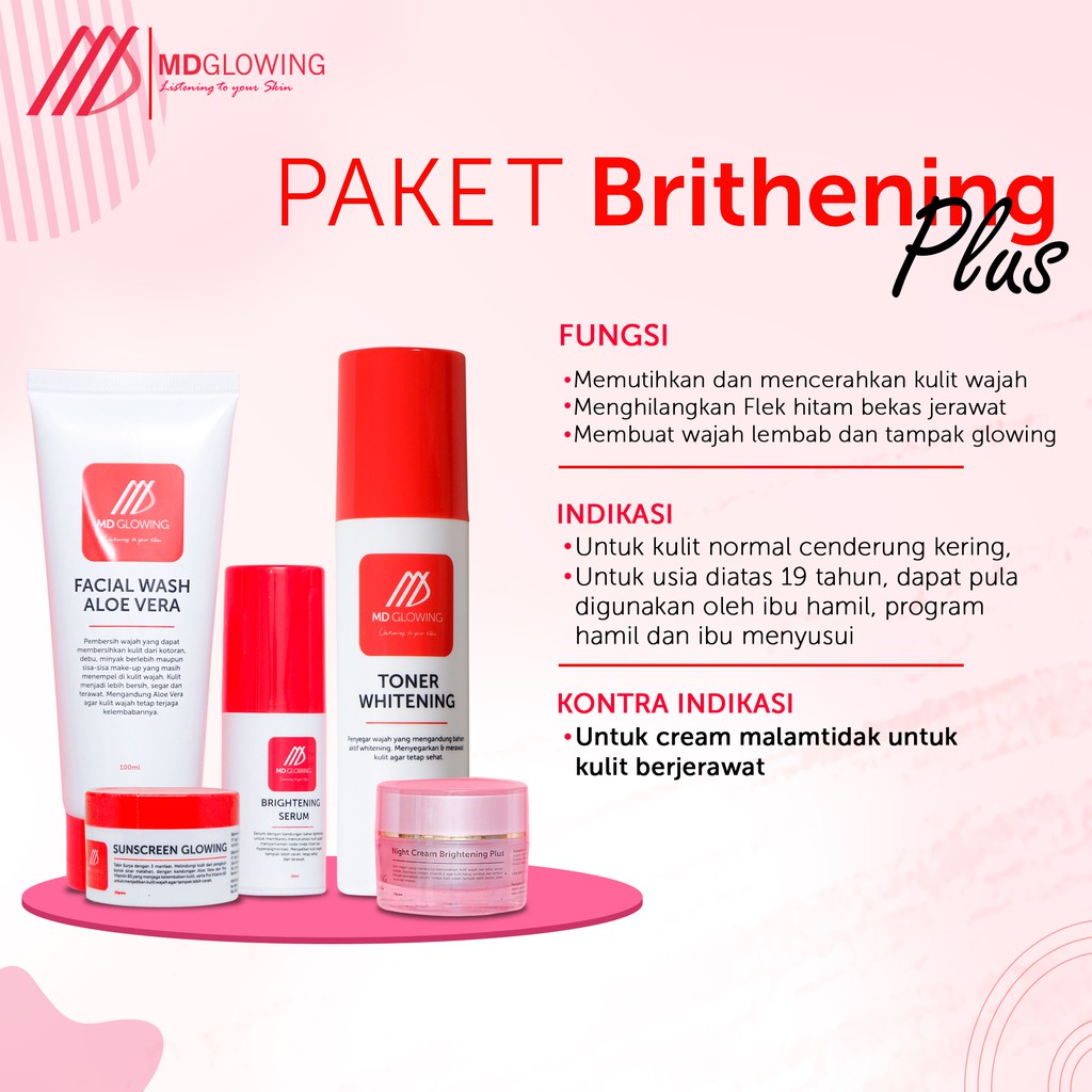 MD Glowing Paket Glowing Brightening Plus