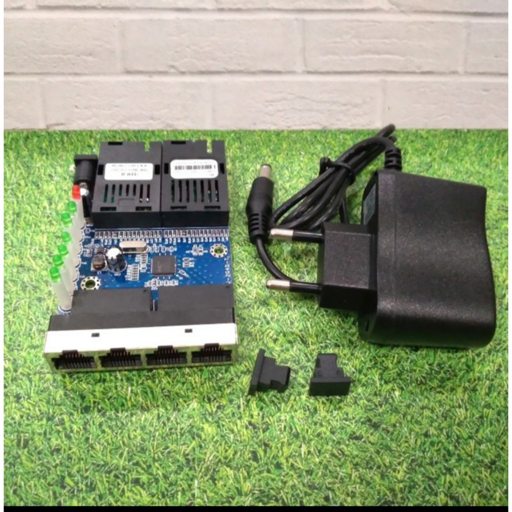 Media converter 2 port FO 4 port LAN board only