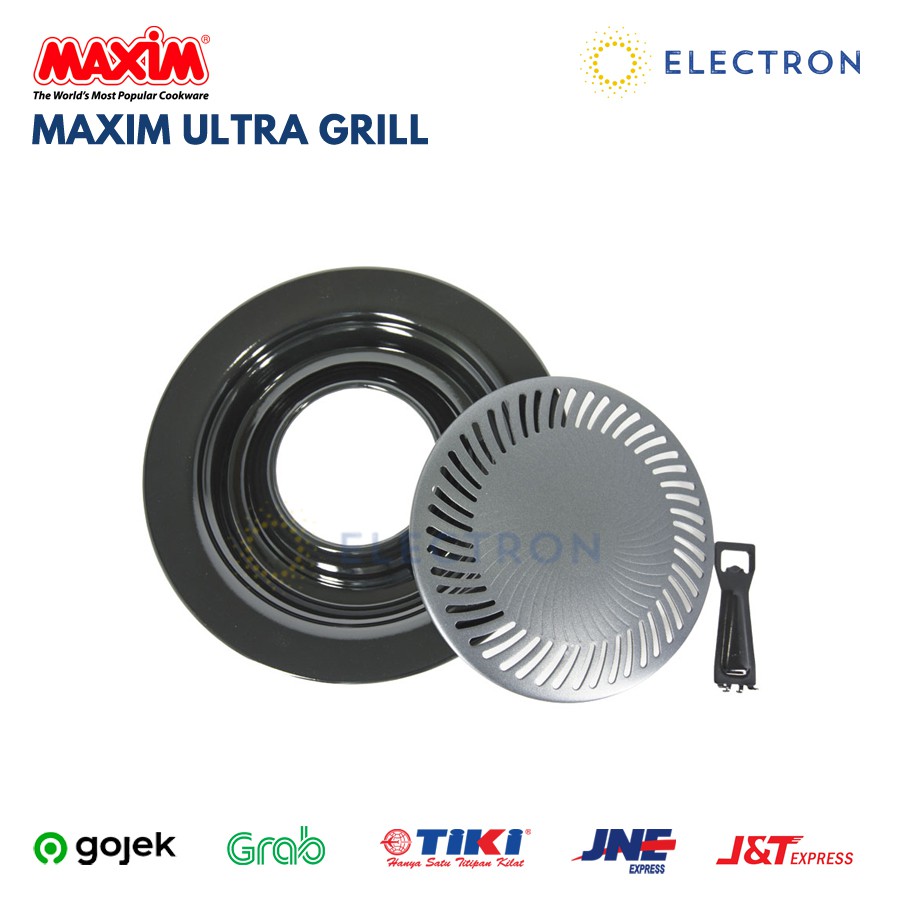 Maxim Ultra Grill Teflon Panggang Panggangan Grill Pan Perangkat Memanggang Anti Lengket 25 cm Korea