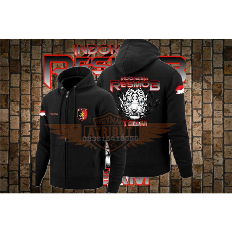 sweater hoodie ziper resmob/ sweater resmob/ sweater polri