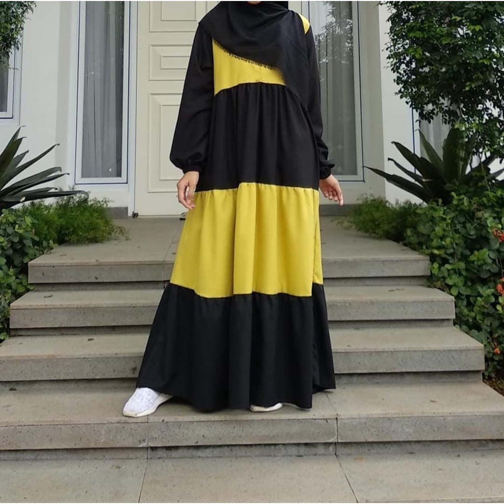 GF  ~ EMILIA MAXI baju muslim wanita ABAYA KEKINIAN GAMIS JUMBO