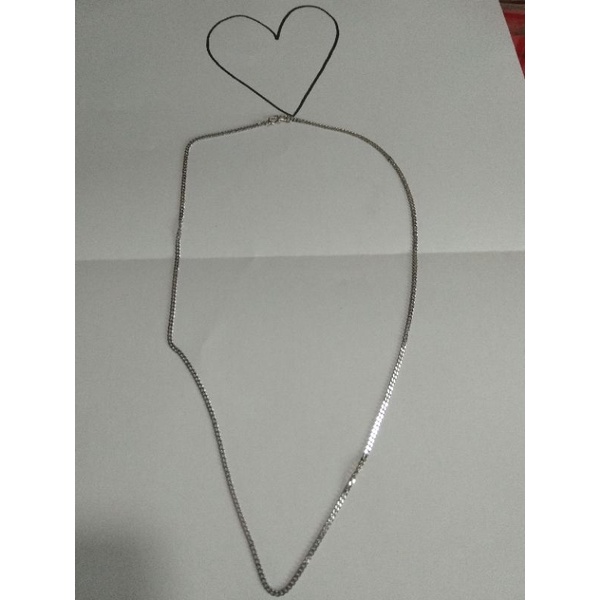 Kalung emas putih 750%