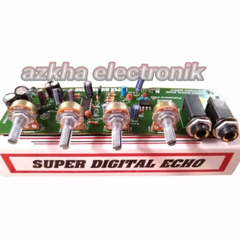 kit digital echo delay + 2 mic