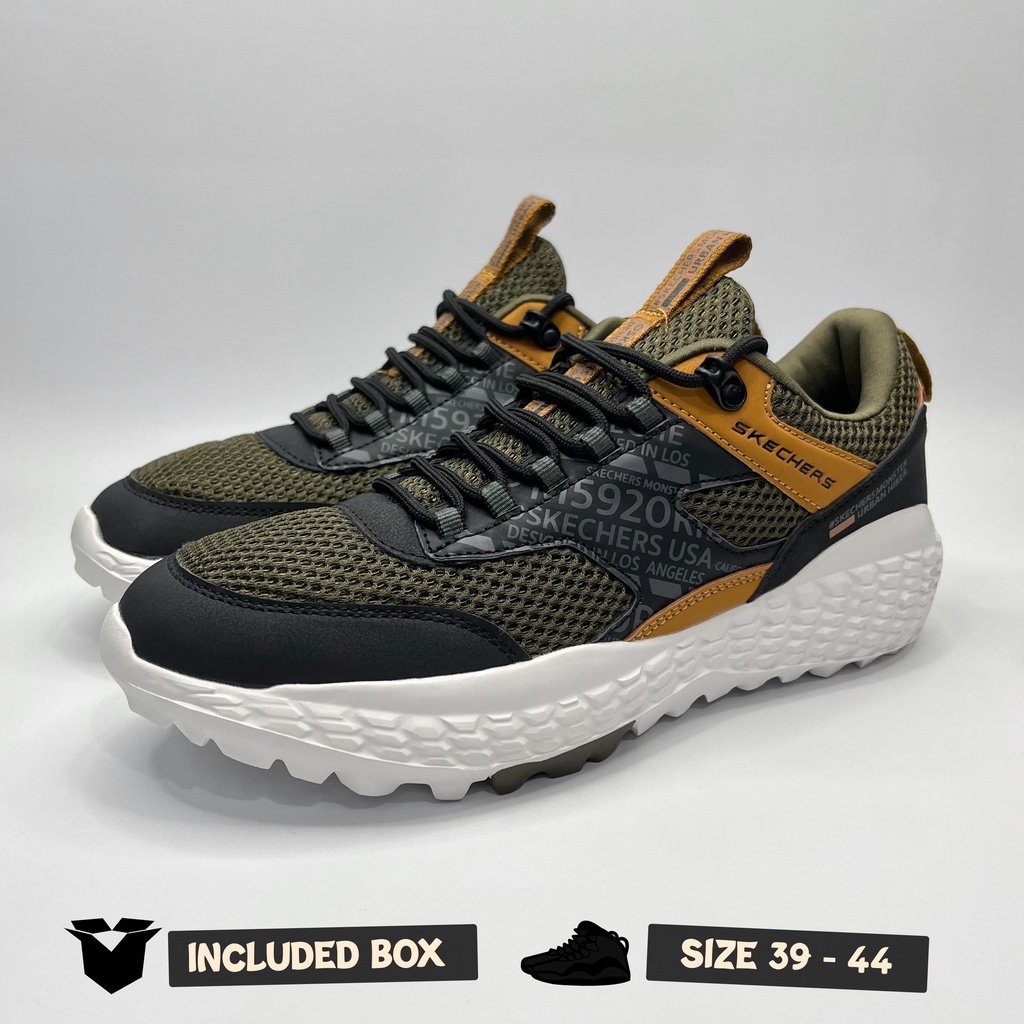 Sepatu Skechers Monster Mashton Army Green Sneakers