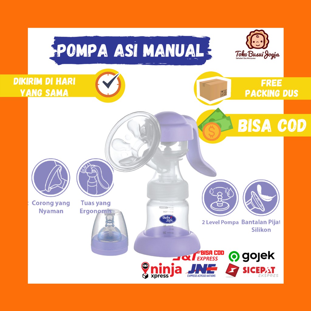 BPM01 Pompa Asi Manual Breastpump Breast Pump Baby safe Bukan Elektrik Single Pump