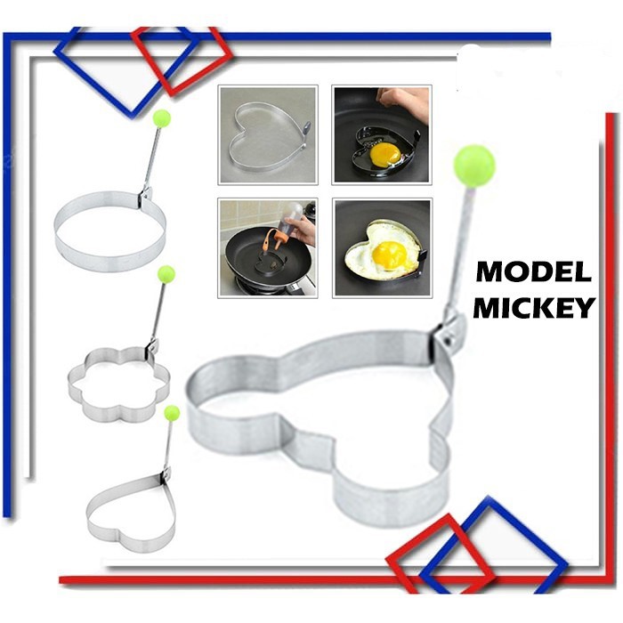 Alat Cetakan Telur Stainless / Cetakan Telur Goreng Motif
