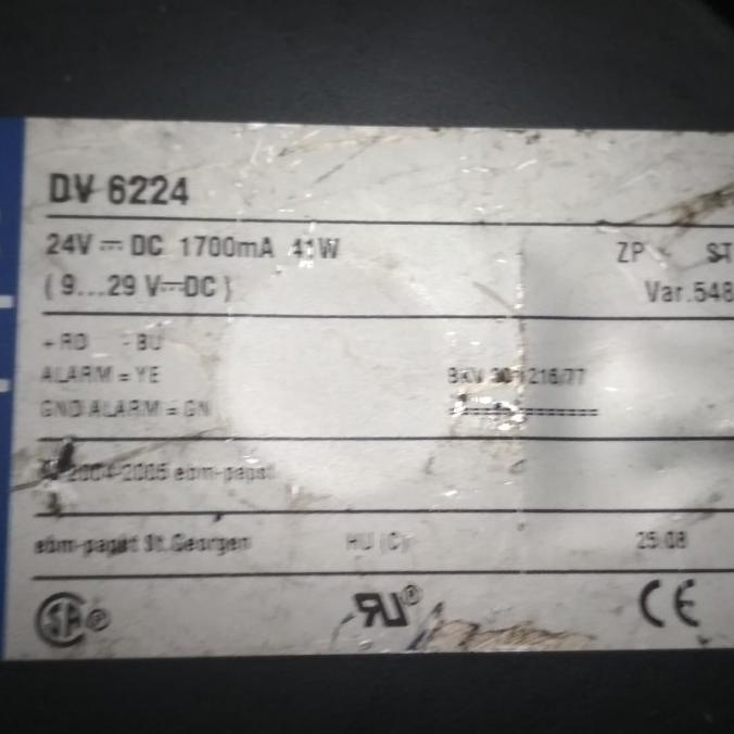 Kipas Fan EBMPAPS DV-6224 24 Volt laze71 Murah