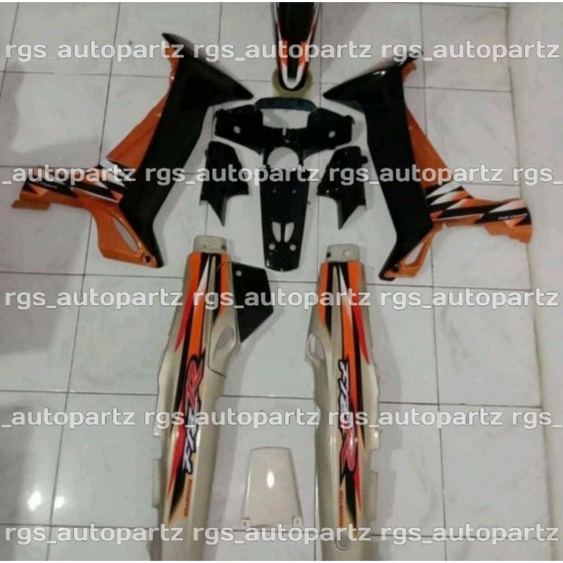 cover body fiz r full set fizr silver orange milenium fullset body halus fiz r fizr