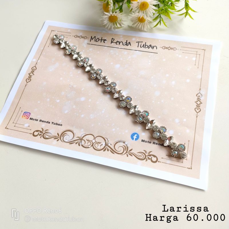 Payet Pinggang Larissa | Payet Kristal Jahit