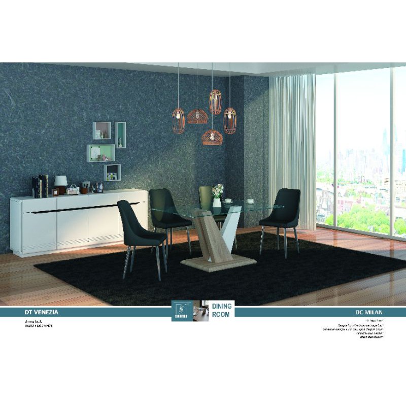 SIANTANO MEJA MAKAN SET MILAN