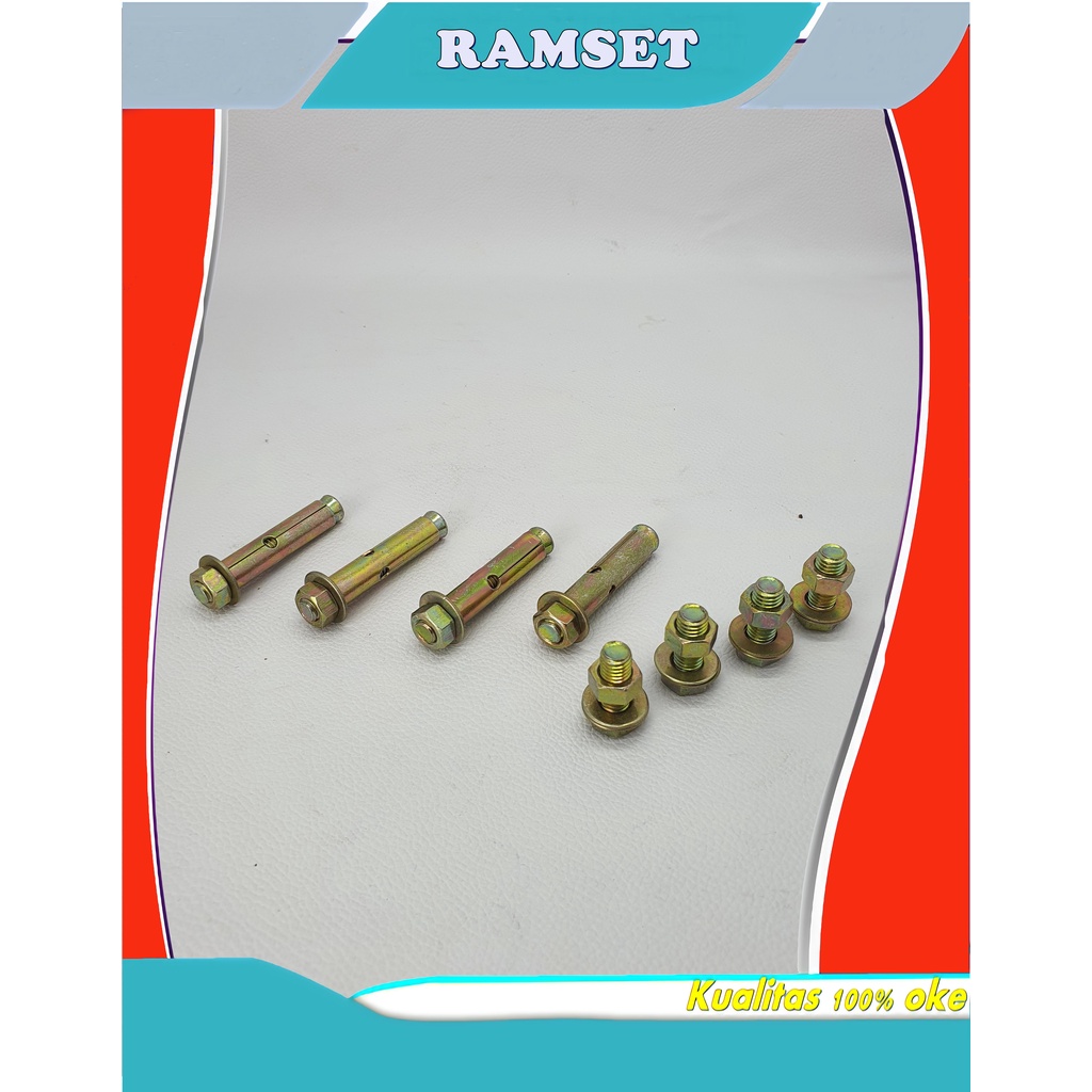 RAMSET BREKET | DINABOLT | BAUD RAMSET DUDUKAN OUT DOOR AC | DINABOL SET | DINABOLT BREKET OUTDOOR