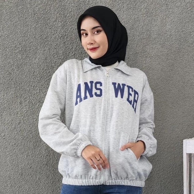 Public - Answer Jaket Oversize - Jaket Wanita Kekinian