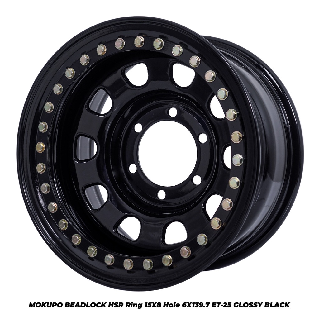 Velg Mobil HSR BEADLOCK MOKUPO Ring 15 Pelek Offroad Ranger Hiace Panther New