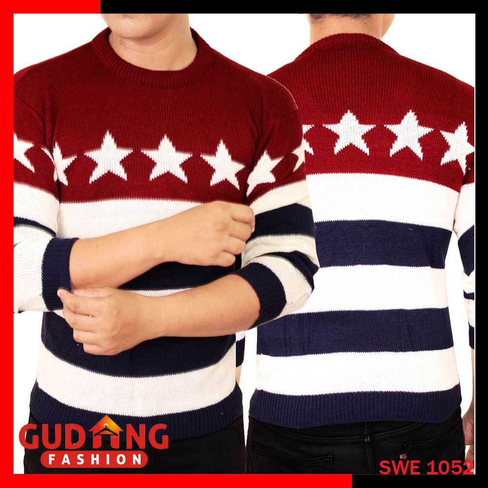 Sweater Motif Bintang SWE 1052