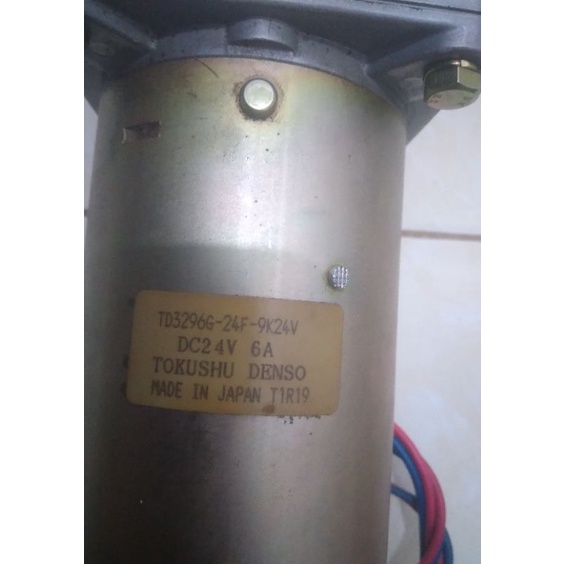 Dc Motor TOKUSHU DENSO 24V 6A 30W MADE IN JAPAN