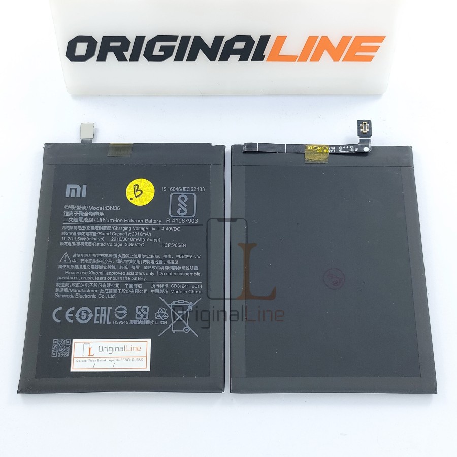 BATERAI BN-36 / BN36 / BN 36 XIAOMI MI A2 / MI 6X / BATT / BATERE / BATTERY