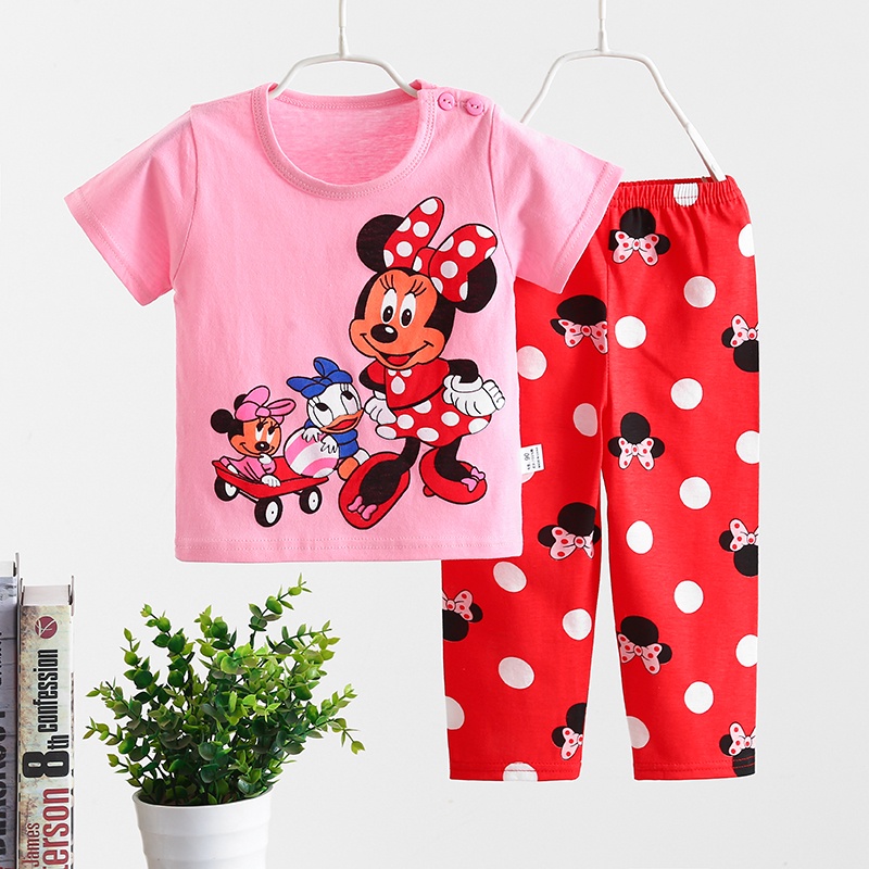 BABY STORE01 - BJC SETELAN ANAK 0-3 TAHUN PIJAMA ANAK BAJU ANAK BAJU PENDEK DAN CELANA PANJANG 12-23