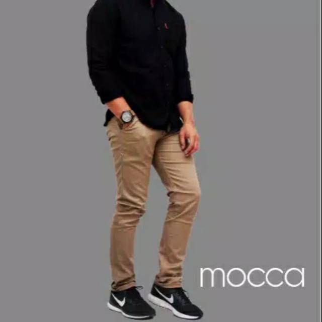 Celana Chino Panjang Pria Zaraman Chinos Cowok Cinos Stretch Melar Ngaret NR_Outfit Official COD