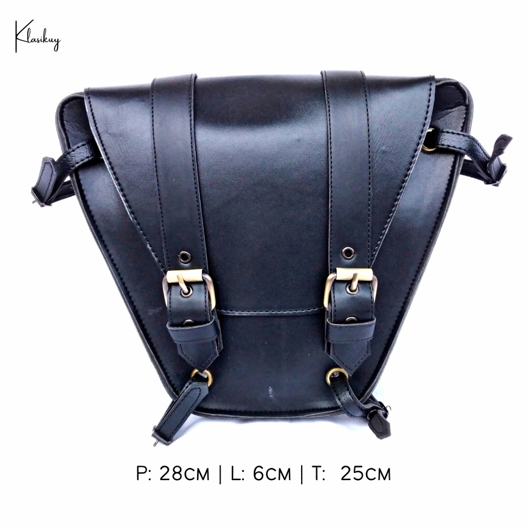 KLASIKUY - Model 01 : Tas Motor Side Bag Samping Motor Klasik Custom Japstyle