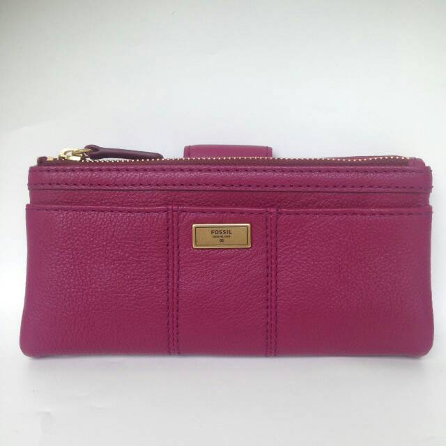 Fossil Ellis Raspberry Wine Wallet