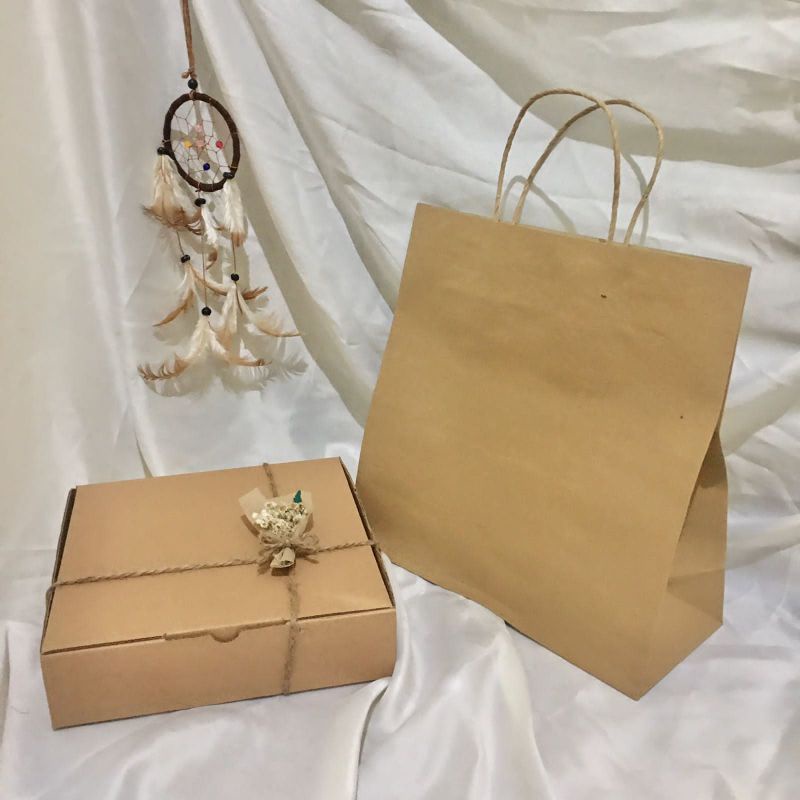 

paperbag kraft paperbag coklat polos
