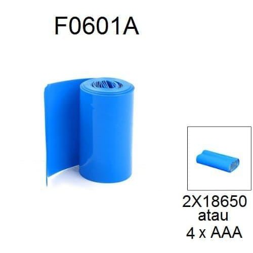 

PVC HEAT SHRINK WRAP TUBE AAA BUNGKUS A3 PACK BUNGKUS BATERAI LIPO RC - BIRU
