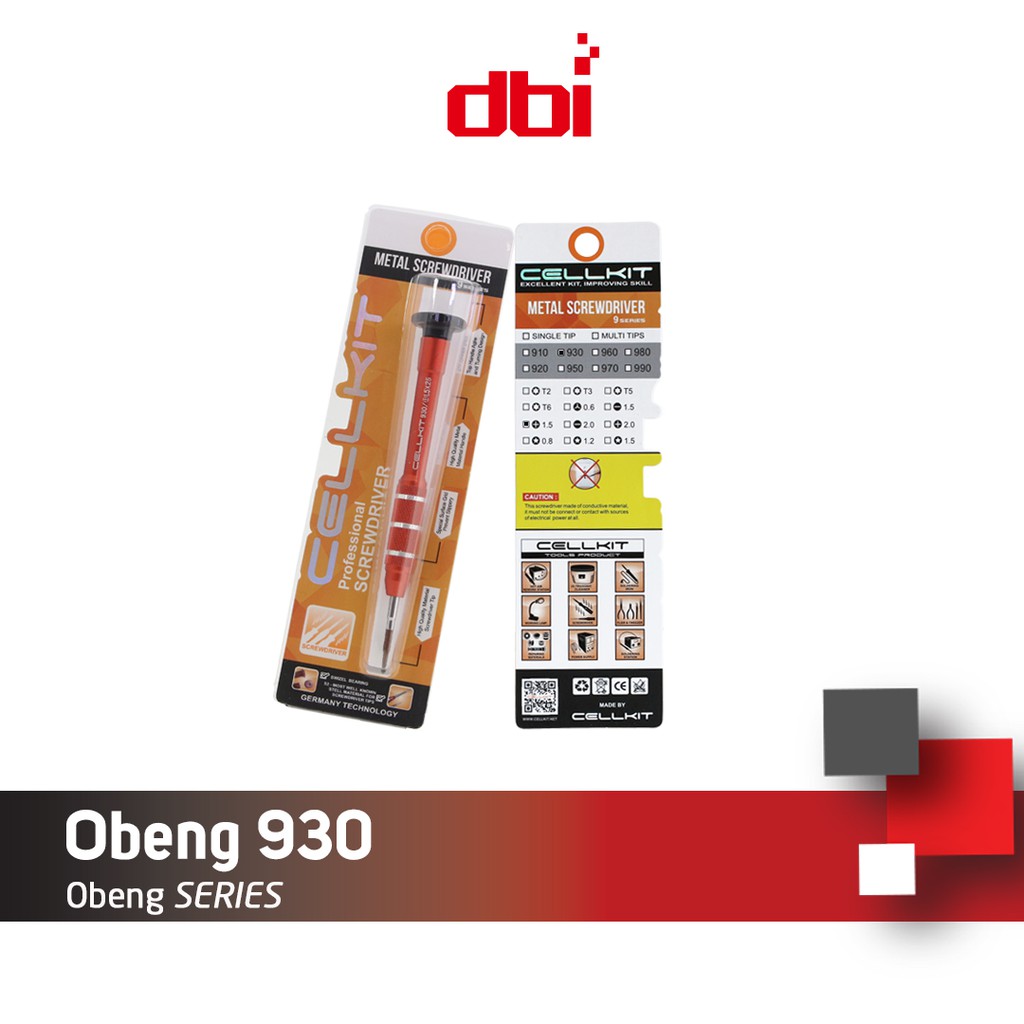 Obeng Single Magnetik CELLKIT 930 (+) 1,5