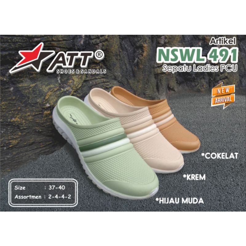 Sandal Sepatu slip on Murah Sporty &amp; Elegan cewek 37-40