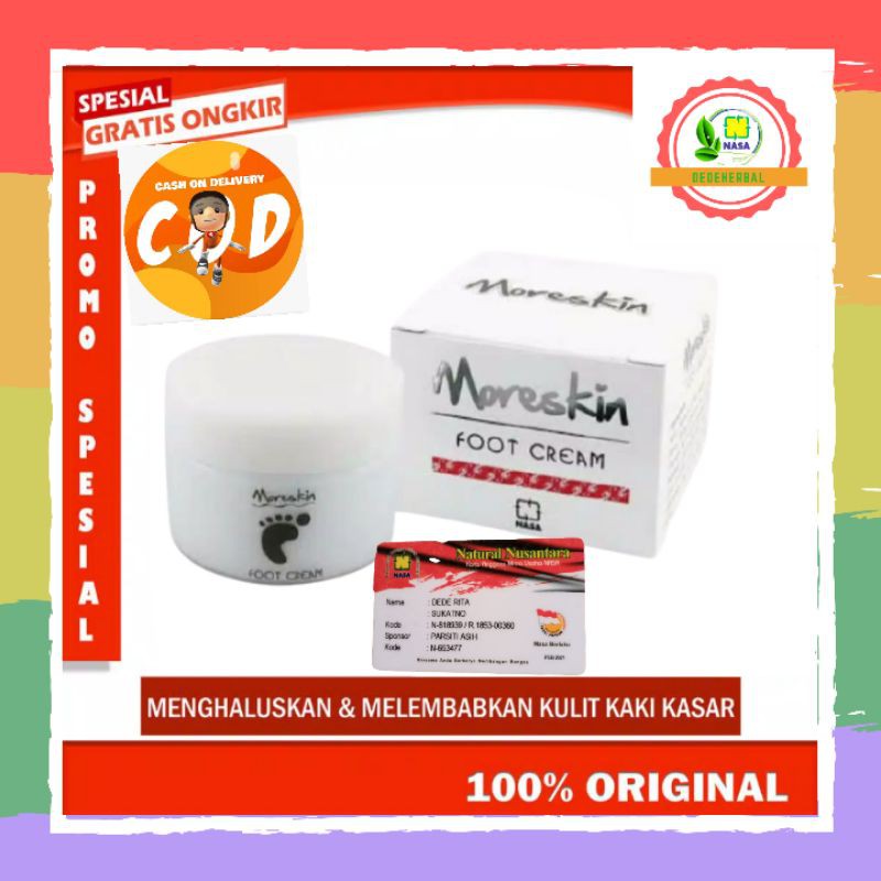 Krim pelembab obat Kaki Pecah-Pecah  moreskin foot cream nasa bisa mengatasi Tumit Kasar dan belah