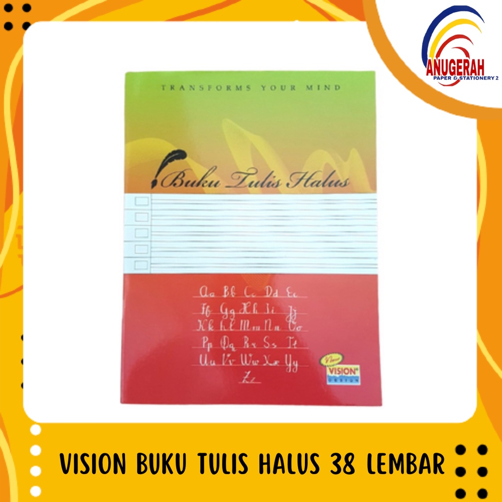 

VISION BUKU TULIS HALUS 38 Lembar (PAK)