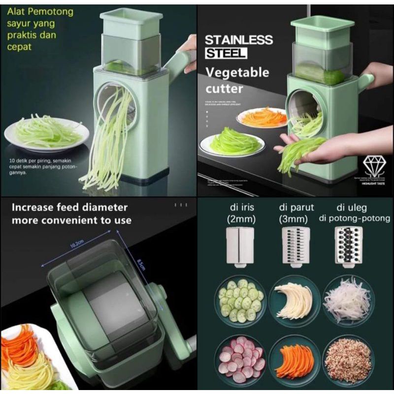 MJ88 Mulfunction Vegetable Cutter Alat Pemotong Sayuran Dan Buah ORI Super Murah