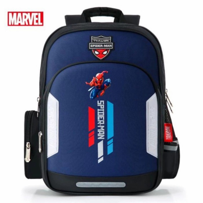 TERLARIS Tas Sekolah Anak Karakter Spiderman Kapten Amerika Marvel TK SD Lucu - Spiderman Mlk