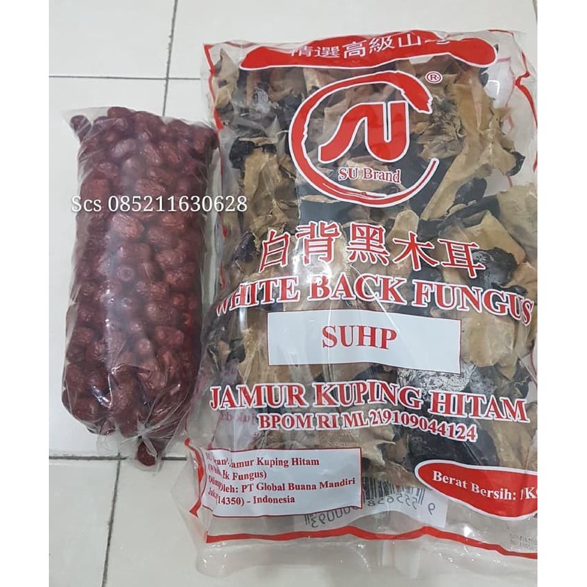 Jamur hitam putih 1 kg angco uk sedang 1 kg