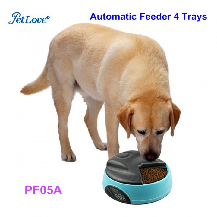 Portable 4 Meal LCD Automatic Pet Feeder - PF-05A