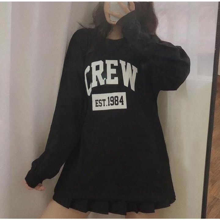 CREW 1984 SWEATER OVERSIZE OBLONG CREWNECK WANITA