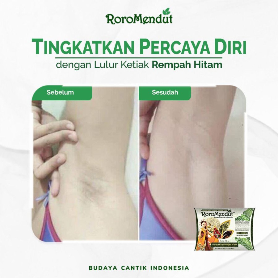 Lulur Premium Pemutih Ketiak Tanpa Bau Roro Mendut