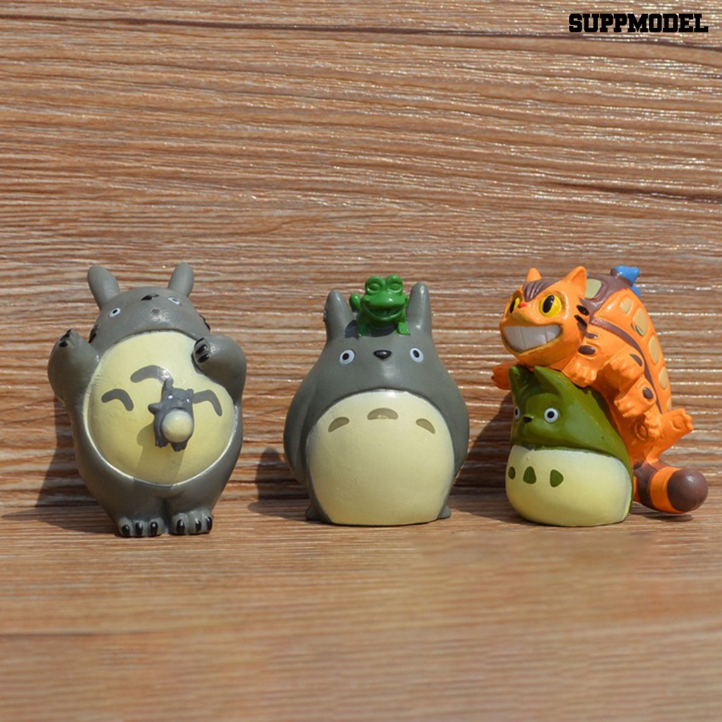 10pcs Mainan Boneka Kartun My Neighbor Totoro Untuk Dekorasi Interior Mobil