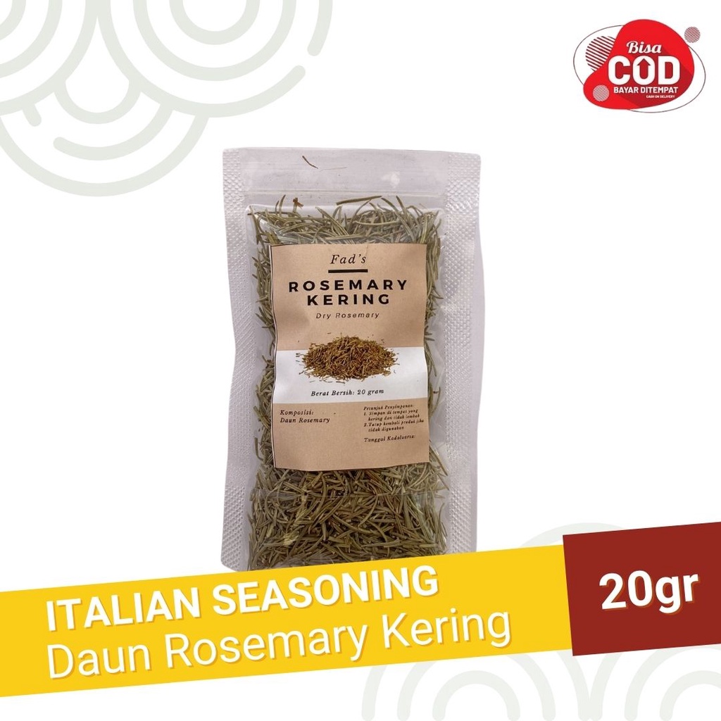 Fad's Italian Herbs 20gr - Basil Oregano Parsley Peterseli Rosemary Thyme Italian Spices Italian Seasoning