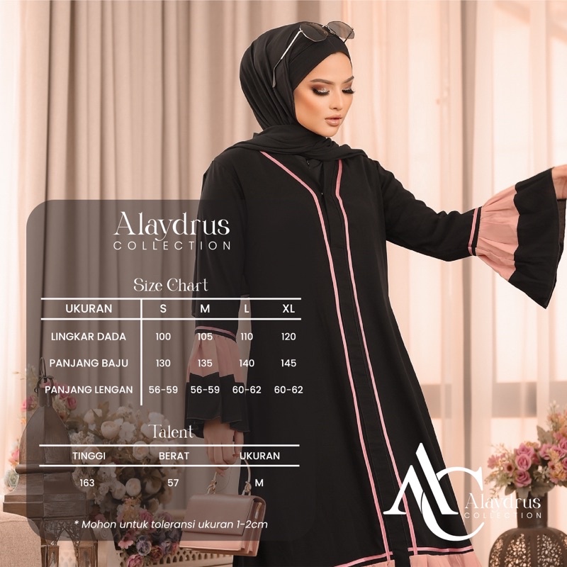 Abaya Dress Plisket Maxi Arab Saudi Bordir Zephy Turki Umroh Dubai Turkey By AlaydrusCollection 113