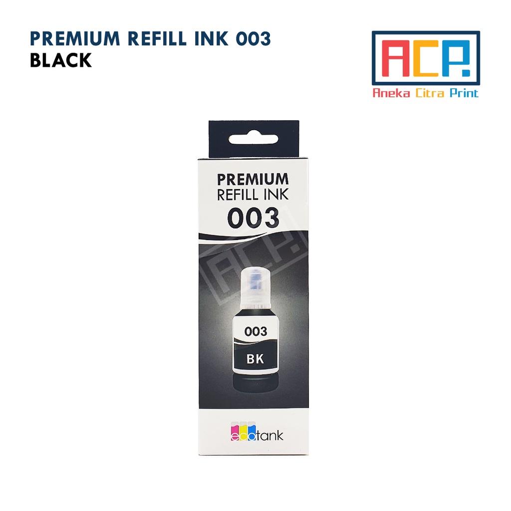 ACP Premium Refill Ink 003 - Tinta Dye Epson L1110 L1210 L3110 L3150 L3210 L5190 - 140ml