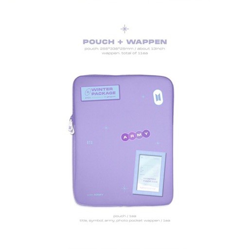 Pouch dan Wappen Winter Package 2021 BTS