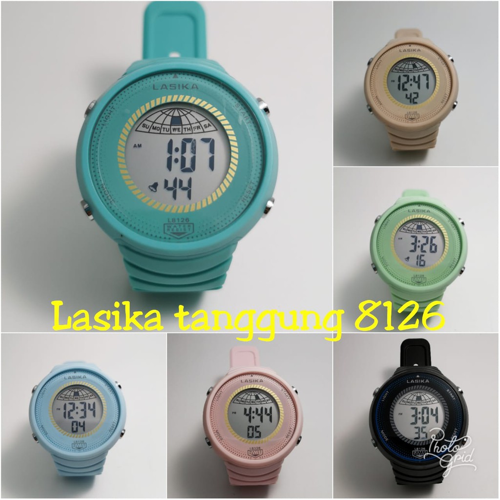 Jam Tangan LASIKA 8126 TERBARU Jam Tangan Wanita Digital Lasika - FREE BOX + BATEREI CADANGAN