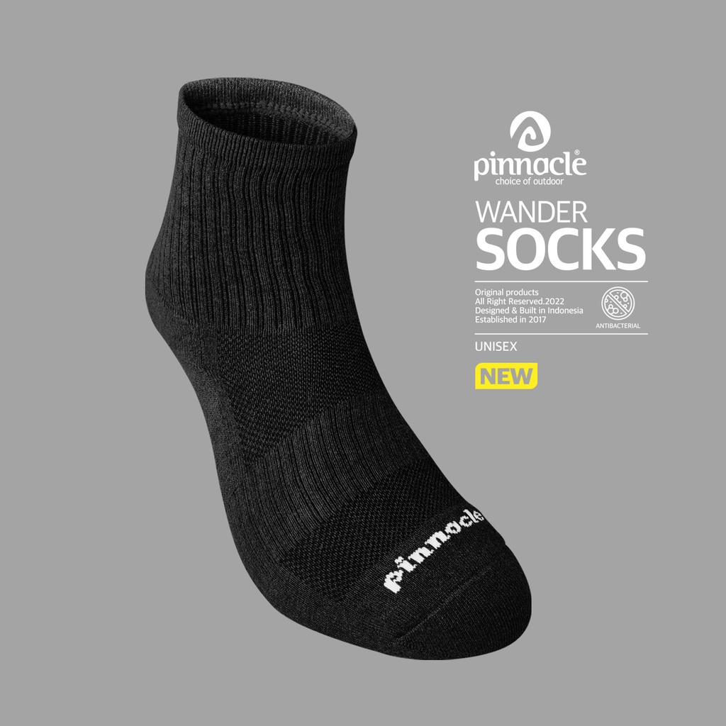 Pinnacle Wander Socks - Mid Black