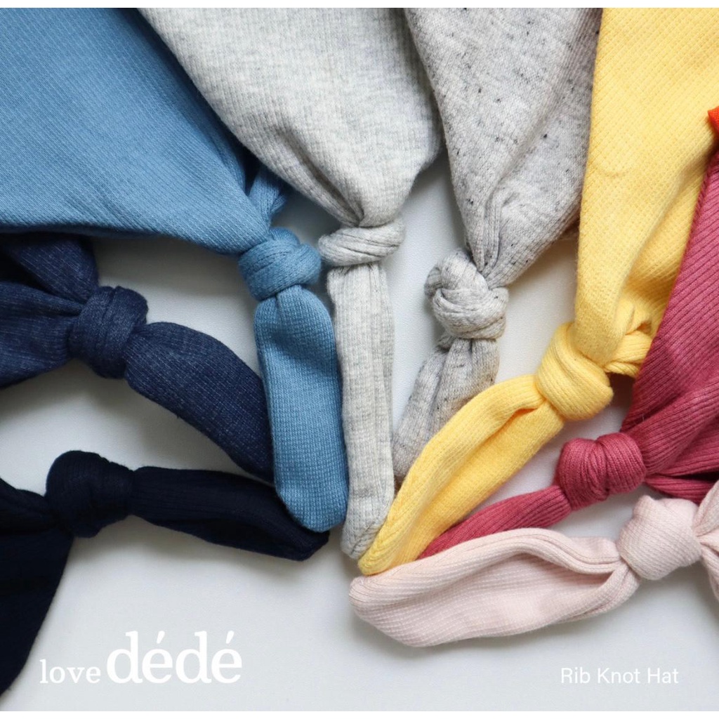 Rib Knot Hat - Topi Rib Tebal lembut kupluk bayi anak Lucu Terlaris Keren lovedede