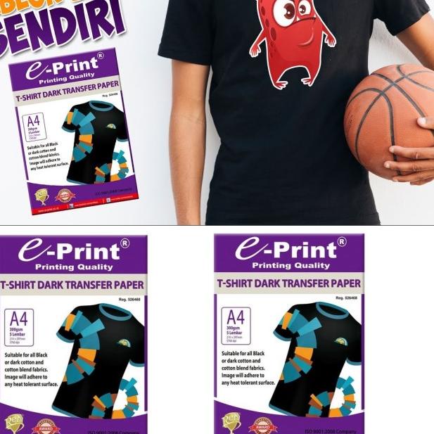 

✦ E-Print T-Shit Dark Transfer paper A4 300 gms ❇