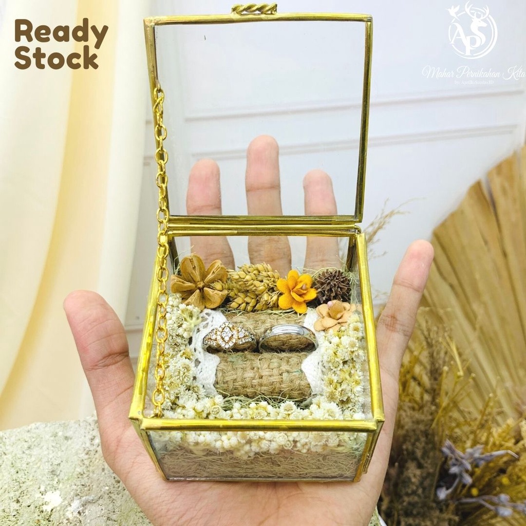 TEMPAT CINCIN AESTHETIC LAMARAN PERNIKAHAN | KOTAK PERHIASAN | | KOTAK CINCIN | THERA MINI EKSLUSIF
