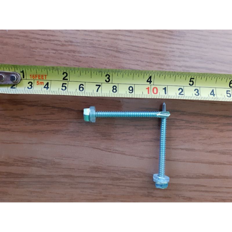 Baut Roofing / Galvalum Baja Ringan / Drilling 12×50 mm / 5 cm / Atap Spandex