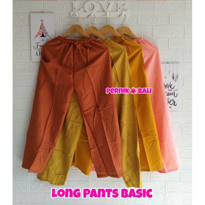 celana Panjang Polos Rayon PernikBali